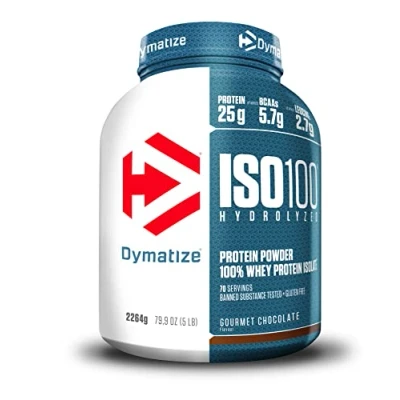 Image de Dymatize ISO 100 Hydrolyzed Gourmet Chocolate 2264g Whey Hydrolysat + Isolat