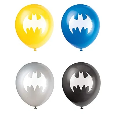 Image de Batman Ballons avec impression 8 pièces
