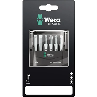 Image de Wera 05073635001 Bit Check 6 Universal 1 SB, pièces, Gris