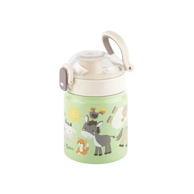 Image de Gourde en acier inoxydable, 400 ml, motif : ferme