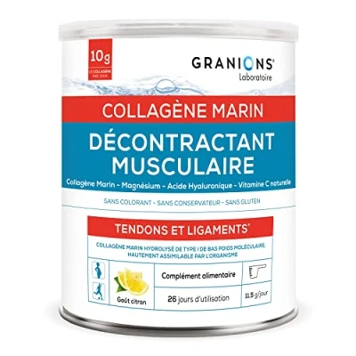 Image de Laboratoire des Granions® Décontractant Musculaire Collagène Marin Poudre Saveur Citron