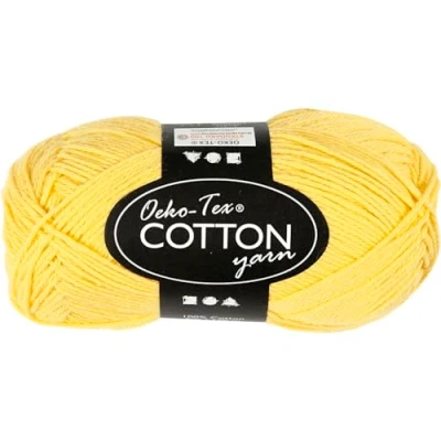 Image de Pelote de fil coton 50 g Jaune