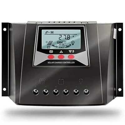 Image de SolaMr 50A Régulateur de Charge Solaire 12V/24V/36V/48V avec Identification Automatique Intelligent Écran LCD pour Batterie Panneau WP5048D