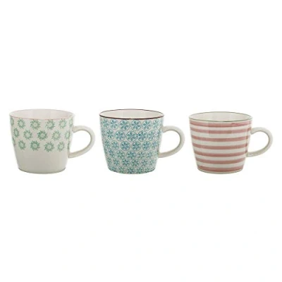 Image de Bloomingville 21105929 Patrizia Set de Tasses avec Anse, Nude/Bleu Clair/Vert Clair, 3 Pièces