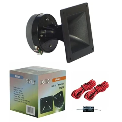 Image de PYLE PH44 Driver À Compression Tweeter Trompette CARRÉE DE 11,50 X CM 75 Watts RMS 150 IMPÉDANCE Max 8 OHM Maison DJ Parties Disque Home Party Voiture SENSIBILITE&#039; 105 DB