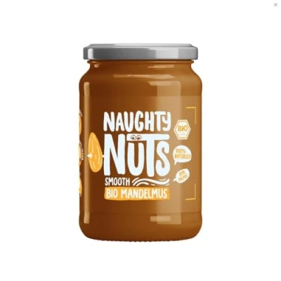 Image de NAUGHTY NUTS Beurre d&#039;Amande Bio LISSE, 100% vegan, sans huile de palme et sucre ajouté 500g