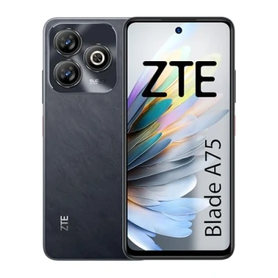 Image de Smartphone ZTE Blade A75 256GB/4GB Dual SIM Noir Android Double caméra Lecteur d&#039;empreintes digitales