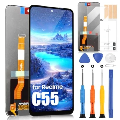 Image de Écran LCD pour Oppo Realme C55 RMX3710 Digitazer Touch Screen Remplacement Assembly avec Outils, 6,72&quot;