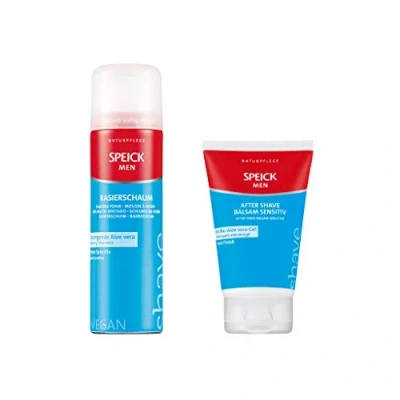 Image de Speick Men Mousse à raser 200 ml + Baume après rasage Sensitiv 100