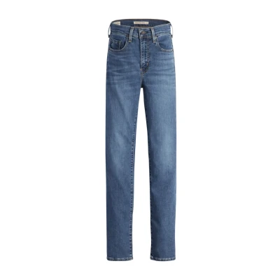Image de Levi&#039;s 724 HIGH RISE Jean slim, Femme, Taille: 25x32, Medium indigo worn in blue