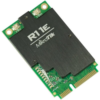 Image de carte reseau filaire sans fil Mikrotik R11E 2HND , 802.11b/g/n miniPCI, e card with u.fl connectors