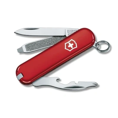 Image de Victorinox Rally, Mini Couteau de Poche Suisse, Léger, Multitool, 9 Fonctions, Ouvre Boite, Tournevis, Rouge