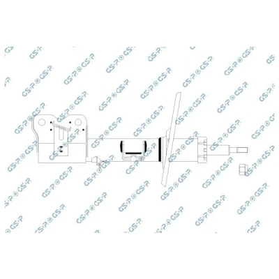 Image de GSP 32370192 Amortisseur Essieu avant gauche Pression de gaz Système bitube Jambe suspension SUZUKI: Swift V (AZ) 1.2, 1.2 SHVS, Hybrid, 1.0