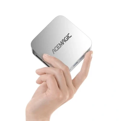 Image de ACEMAGIC Vista V1 Mini PC, Intel Alder Lake N97(jusqu&#039;à 3.6GHz), 16 Go DDR4 512 M.2 SSD Ordinateur de Bureau, W11 Pro/HDMI 4K*2/ WiFi 5/BT4.2 Computer pour la Maison/Bureau/école