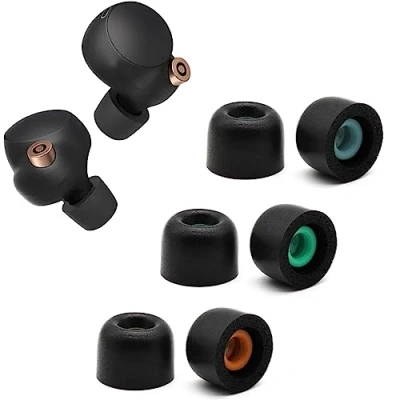 Image de Embouts en mousse à mémoire de forme pour Sony WF 1000XM4 S/M/L (3 paires).