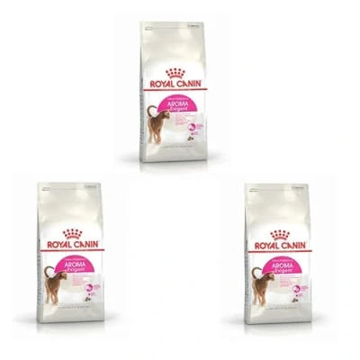 Image de Royal Canin Aroma Exigent Pack de 4 x 400 g Aliment Complet pour Chats particulièrement exigeants À partir du 12e Mois Peut Aider à Soutenir la Fonction urinaire