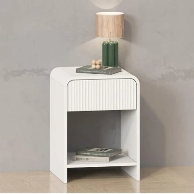 Image de Milton &amp; Oldbrook Table de Chevet Camden Blanc