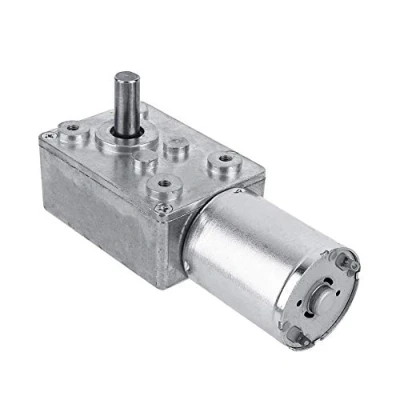 Image de moteur à engrenages 12 V de réduction vis sans fin réversible couple élevé CW/CCW pour fenêtre et treuil miniature(20RPM)