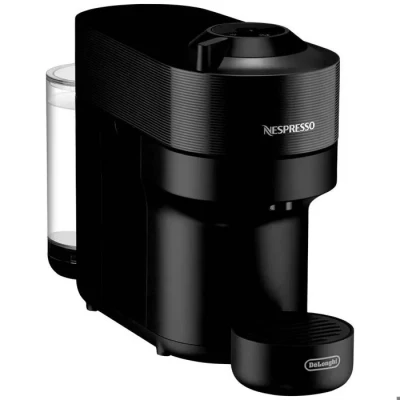 Image de Nespresso De&#039;Longhi ENV90.B Vertuo Pop, machine à café capsules, permet de préparer 4 tasses, technologie centrifugation, emballage bienvenue inclus, 1350 W, noir réglisse/Liquide