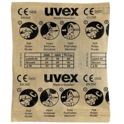Image de Bouchons d&#039;oreille jetables UVEX x fit Réduction sonore 37 dB 100 paires