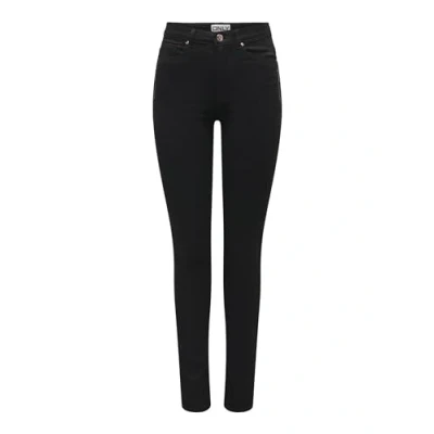 Image de ONLY Onlroyal Hw SK Zip Poc DNM PIM Jeans, Noir délavé, L x 30L Femme