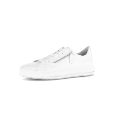 Image de Gabor Sneaker Baskets basses, Femme, Taille: 39, Weissmultic Cuir