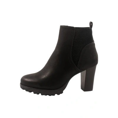 Image de Elara Herbst Bottines à plateau, Femme, Taille: 37, Schwarz Matière synthétique