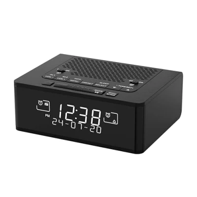 Image de Réveil Radio Dab et FM avec 40 Stations préréglées, écran LCD Dimmable, Double Alarme Bouton on/Off, Snooze, Bluetooth iTOMA 525