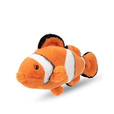 Image de WWF 01285 Peluche Poisson Clown réaliste, Environ 18 cm, merveilleusement Douce et Douillette, Lavage à la Main Possible