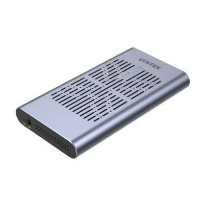 Image de Boîtier externe SSD UNITECK Double baie M.2 USB 3.2 Gen 2 20Gbps Fonction clonage hors ligne