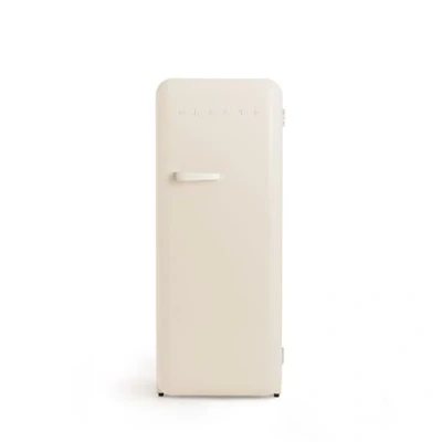 Image de CREATE / RETRO FRIDGE 150 OFF WHITE/Réfrigérateur blanc cassé avec poignée et congélateur 281L 102W, faible consommation, cm, 3 étagères, régulateur de température, 60x60x150 cm