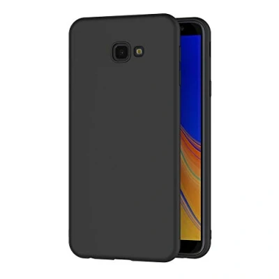 Image de AICEK Coque Samsung Galaxy J4 Plus, Noir Silicone pour J4+ Housse Etui Case (6,0 Pouces)