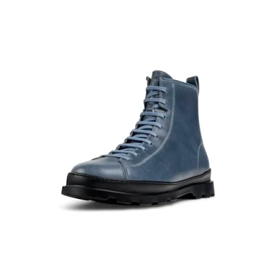 Image de Camper Brutus Bottines à lacets, Homme, Taille: 42, Mittelgrau Cuir