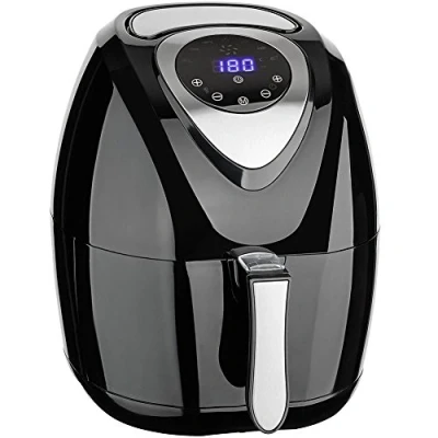 Image de Friteuse à air chaud DELUXE 1400W 3.2 Litres Noir Minuterie intégrée