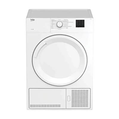 Image de Beko DC 7130 N b100 Sèche Linge Condensation 7 kg Mesure électronique de l&#039;humidité Anti plis Automatique Tambour AquaWave 15 Programmes Express Programme