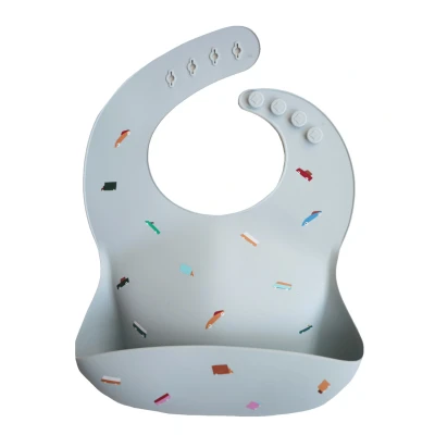 Image de Silicone Baby Bib Retro Cars