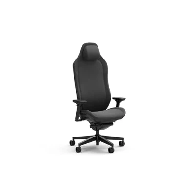 Image de Fractal Design Refine Fabric Dark Gaming Chair Ergonomic Office Desk Functionality with 4D Adjustable Armrests, High Back Support, Lumbar Cushion, and Premium