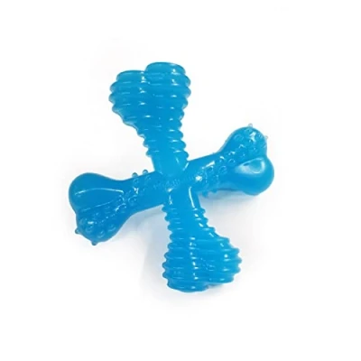 Image de Nylabone Jouet à mâcher pour les chiots qui font leurs dents, en forme d’os X, arôme bœuf, petits chiens/chiots de 0 7 kgs, Chiens mâchouillage puissant/extrême