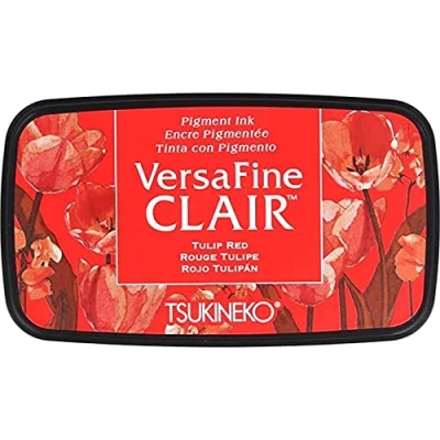Image de Tsukineko Tulipe Versafine Clair D&#039;encrage, Matière Synthétique, Rouge, 5.6 X 9.7 2.3 cm
