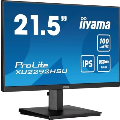 Image de iiyama ProLite XU2292HSU B6 écran plat de PC 54,6 cm (21.5 ) 1920 x 1080 pixels Full HD LED Noir Neuf