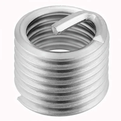Image de insert de réparation filetage, fil enroulé, 50pcs inserts filetage à vis hélicoïdale en enroulé acier inoxydable M8 x 1,25 1,5D longueur