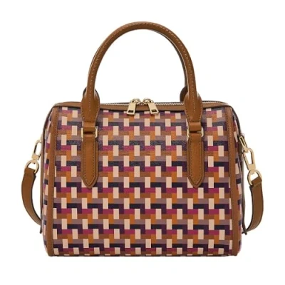 Image de Fossil Williamson Satchel Sac à main, Femme, Taille: One Size, Purple multi
