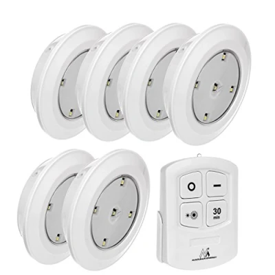 Image de Maclean MCE165 LED Lampe sans fil de la paroi plafond lumineux commande à distance batterie