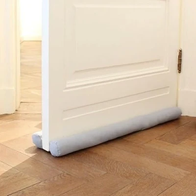 Image de Rori Boudin de porte double 70 cm pour portes protection Joint bas gris clair contre la traction et le bruit rond Différentes