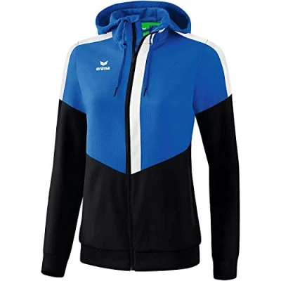 Image de Erima Squad TRACKTOP Veste avec capuche Femme New Roy/Noir/Blanc FR: L (Taille Fabricant: 40)