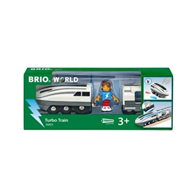 Image de BRIO World Locomotive à Piles Super Rapide Train électrique pour Circuit de en Bois avec Connexion aimantée Jouet garçons et Filles partir 3 Ans 36003