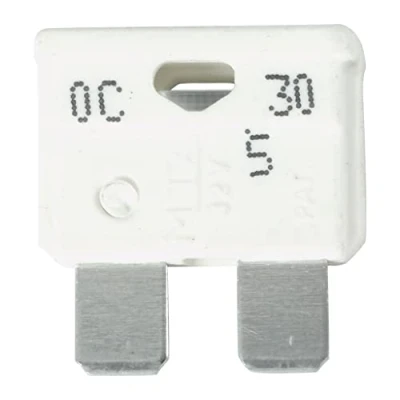 Image de OROK Lot de 10 Fusibles 25A enfichables blanc, fusible voiture 25A, plat pour tous types véhicules (véhicules utilitaire, engins agricoles...) plats auto