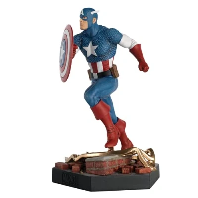 Image de Eaglemoss Figurine Captain America Pose de Bataille échelle 1:18 MVSEN002 Multicolore