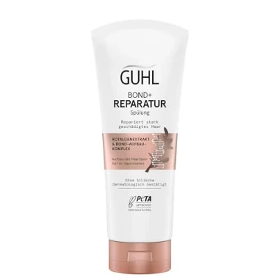 Image de Guhl Après shampoing Bond + Reparation Contenu : 200 ml Répare les cheveux fortement abîmés Structure de la fibre capillaire en profondeur à l&#039;intérieur des Sans silicone Avec