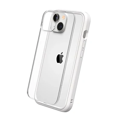Image de RhinoShield Coque Compatible avec [iPhone 14] Mod NX Protection Fine Personnalisable Technologie d&#039;absorption des Chocs [sans BPA] Blanc